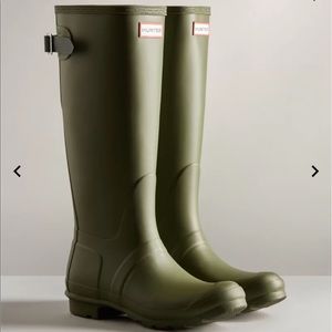 Green Hunter Rain Boots